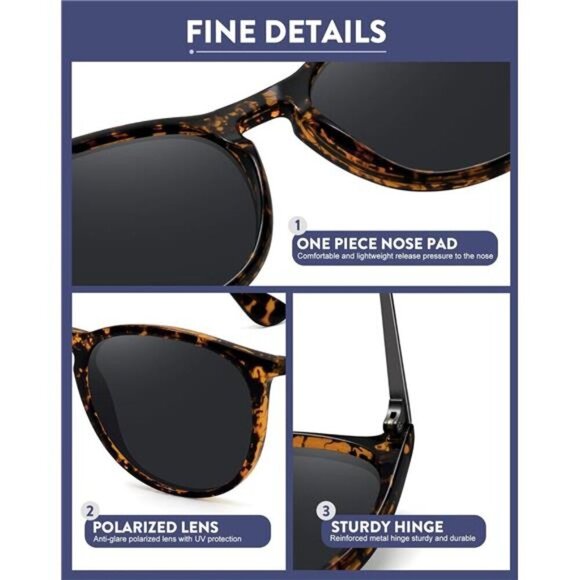 Retro sunglasses Women\'s 2024 trendy round classic glasses main image 5